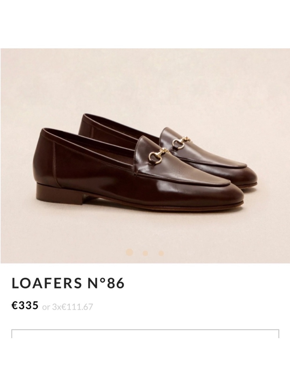 Rivecour Women's Brown Leather Loafers with Gold Bit Detail
